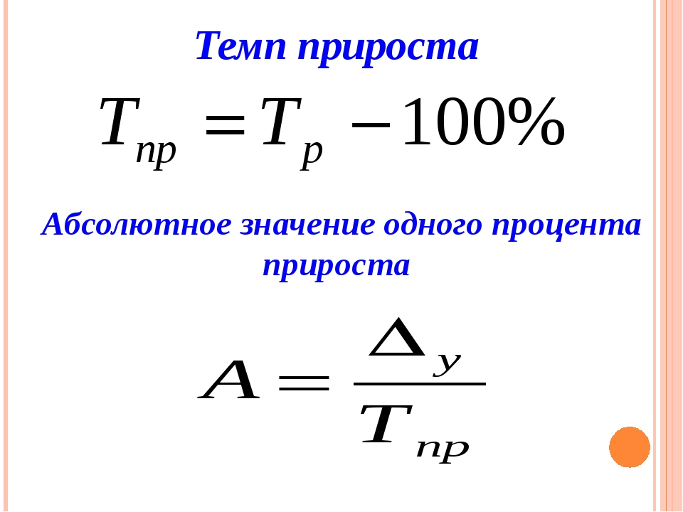 Абсолютный рост. Темп роста и темп прироста формулы. Формула нахождение темпа прироста. Темп роста и темп прироста формулы в статистике. Формулы темп роста абсолютный прирост.