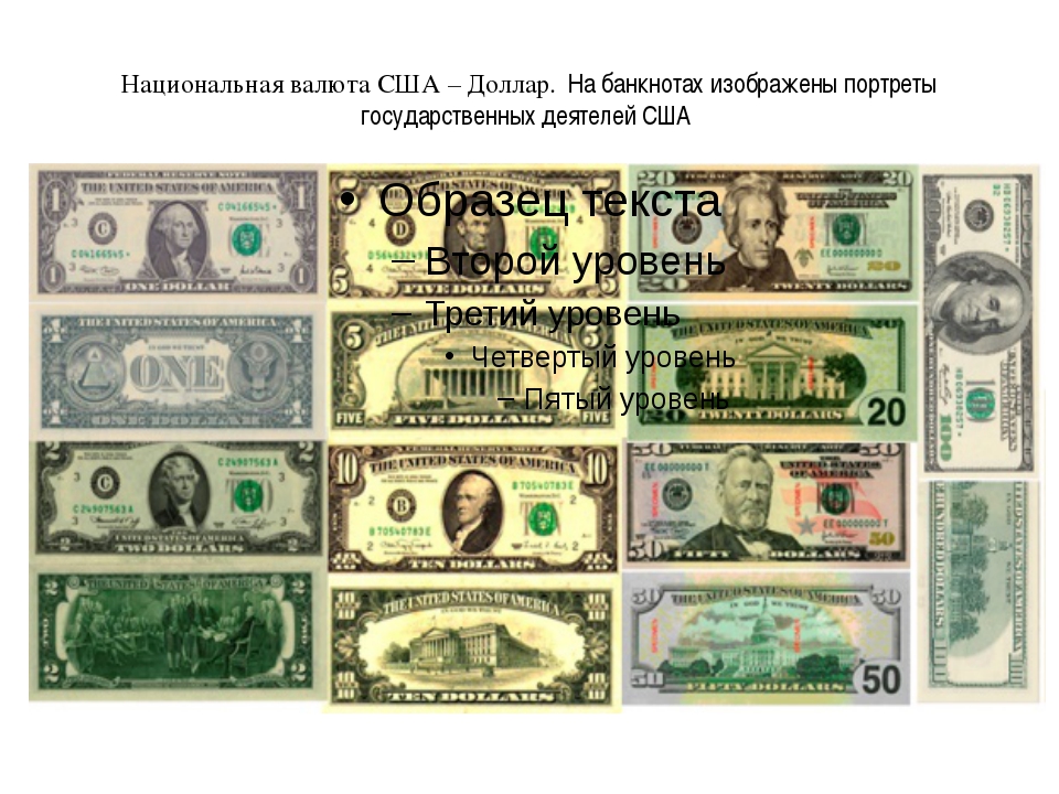 Купюры доллара номиналы. Номиналы банкнот долларов США. Номинал бумажных долларов США. Как выглядит доллар валюта. Номиналы долларовых купюр современные.
